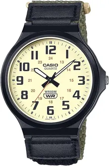 Casio MW240 Series Men’s Quartz Watch - Black/Green