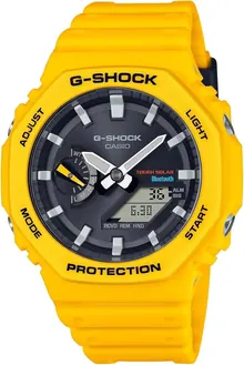 G-Shock GAB2100C-9A Bluetooth Solar Watch - Yellow