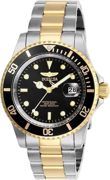 Invicta Men's Pro Diver Quartz Watch with Stainless Steel Strap, Two Tone