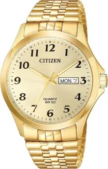 Citizen Quartz Men's Watch - Classic Gold-Tone Elegance