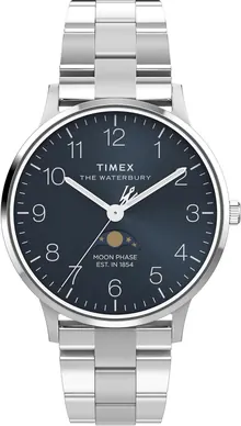 Timex Men's Waterbury Classic Moon Phase 40mm Watch