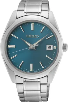 SEIKO Stainless Steel Blue Dial Quartz Men's Watch SUR525