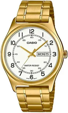 Casio Watch Gold/White Dress - MTP-V006G-7BUDF