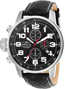 Invicta Men's I-Force Left Handed Quartz Watch with Leather Strap