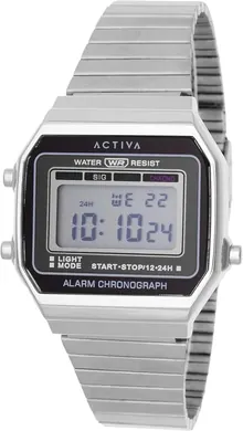 Invicta Digital Watch Silver Black - ACWV004