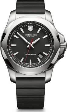 Victorinox Swiss Army I.N.O.X. Rubber Watch, 43mm, Black