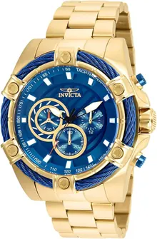 Invicta Men's 25516 Bolt Analog Display Quartz Gold/Blue Watch