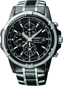 Seiko Men's SSC143 Stainless Steel Solar Watch with Link Bracelet