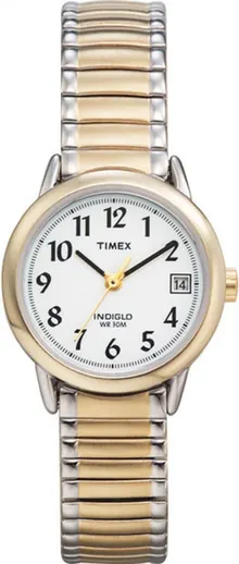 Timex Women's Easy Reader 25mm Watch – Two-Tone Case White Dial