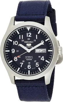 SEIKO Men's Analogue Automatic Watch SNZG11K1 with Textile Strap