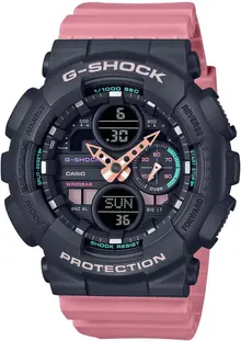 Casio Ladies G-Shock S-Series Pink Resin Band Watch GMAS140-4A