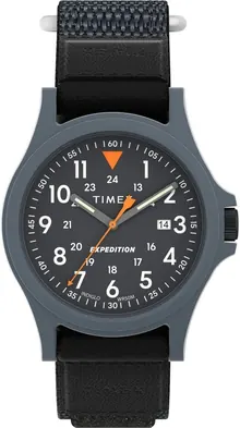 Timex Men's Expedition Acadia 40mm Watch - Black Fastwrap Black Dial Black Case