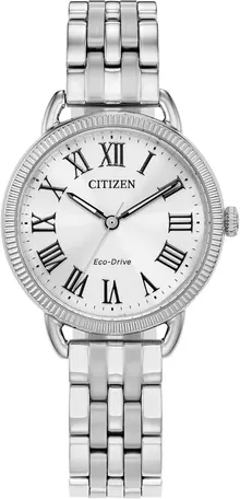 Citizen Ladies' Eco-Drive Classic Watch in Stainless Steel, Silver-Tone Dial