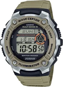 Casio Wave Ceptor Illuminator Atomic Timekeeping Stopwatch Men's Digital Watch WV-200R-5ACF