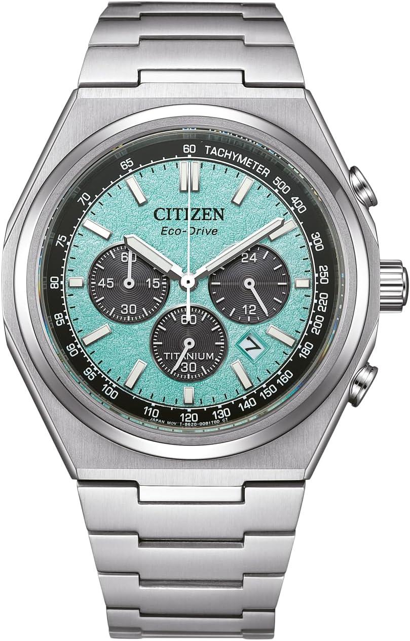 Citizen Men Chronograph Eco-Drive Watch with Titanium Strap CA4610-85M