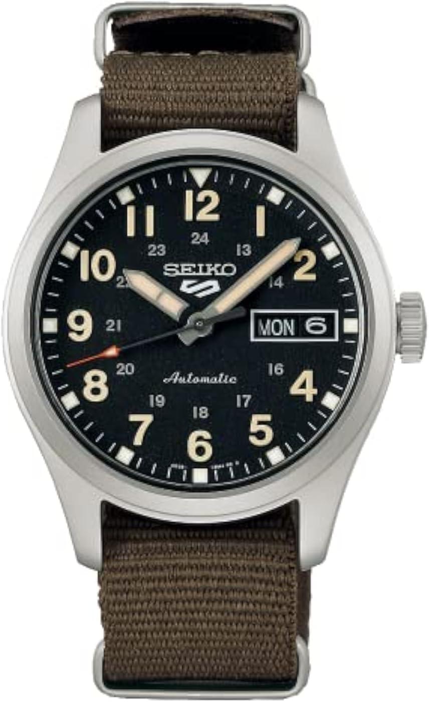 SEIKO 5 Sport SRPJ85 Olive Green Nylon Automatic Watch