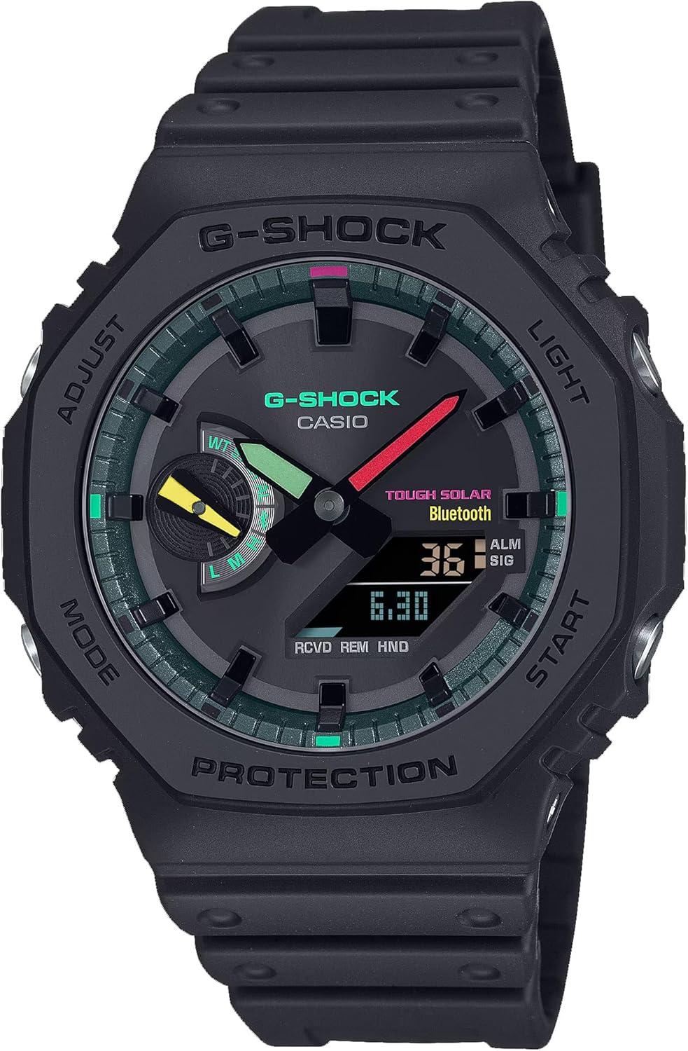 G-Shock Casio 2100 Series Analog-Digital Multi-Color Black Resin Watch