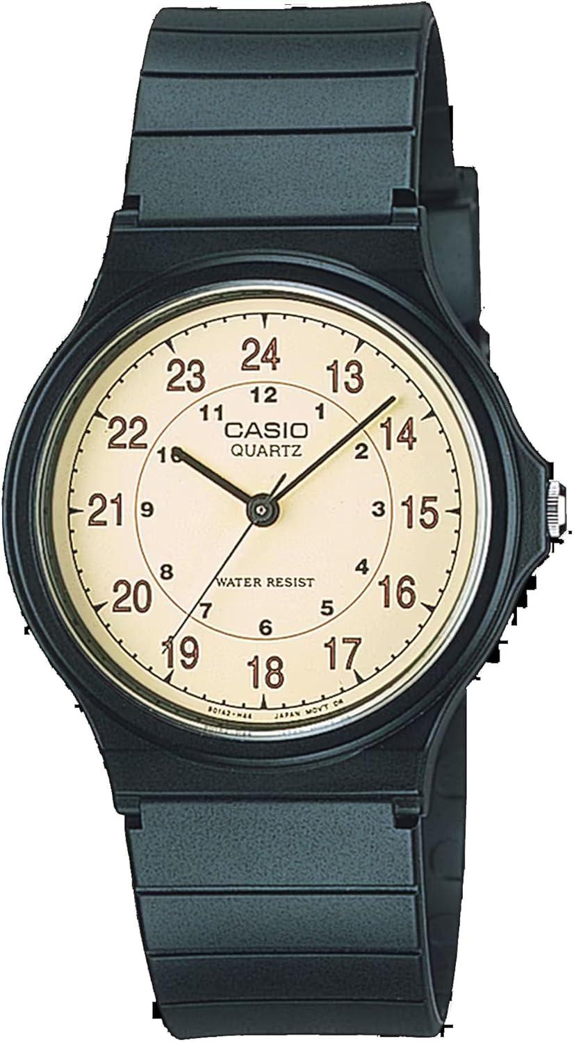 Casio MQ24-9B Unisex Military Dial Black Rubber Strap Casual 3-Hand Analog Watch