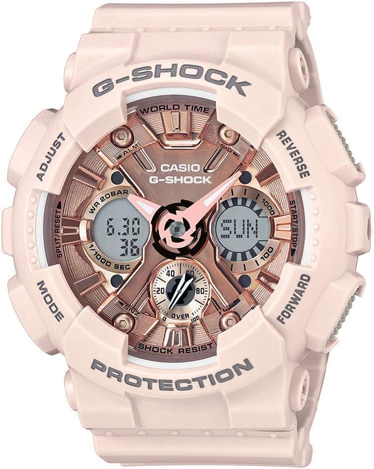 Casio Women's GMA-S120MF-4ACR G Shock Analog-Digital Display Quartz Pink Watch