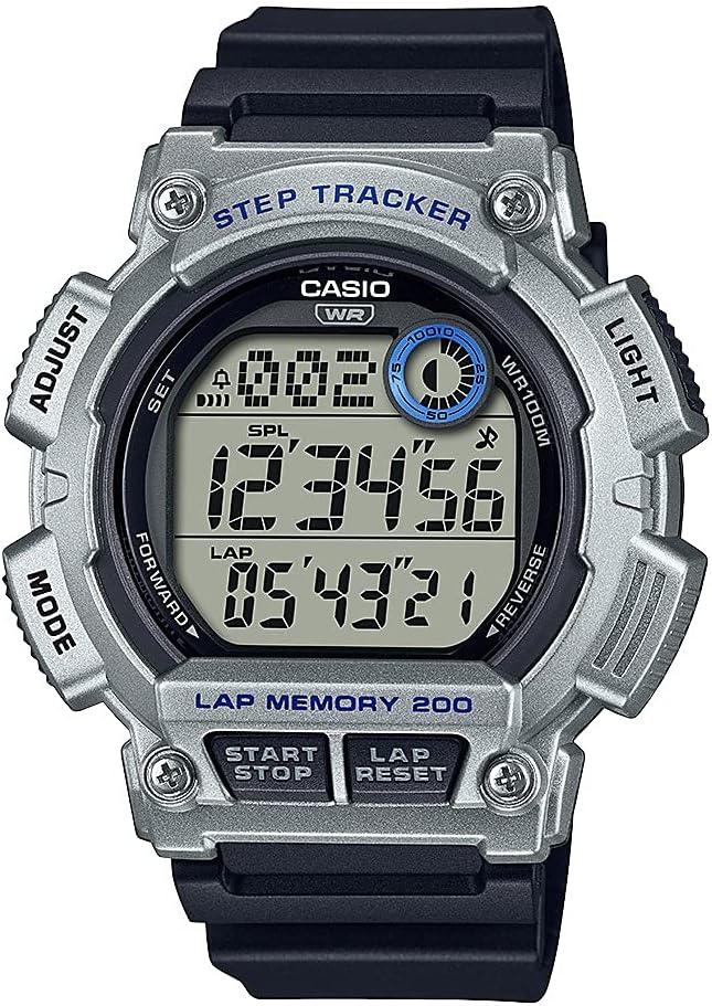 Casio Men's Quartz Sport Watch with Resin Strap, Black, 24