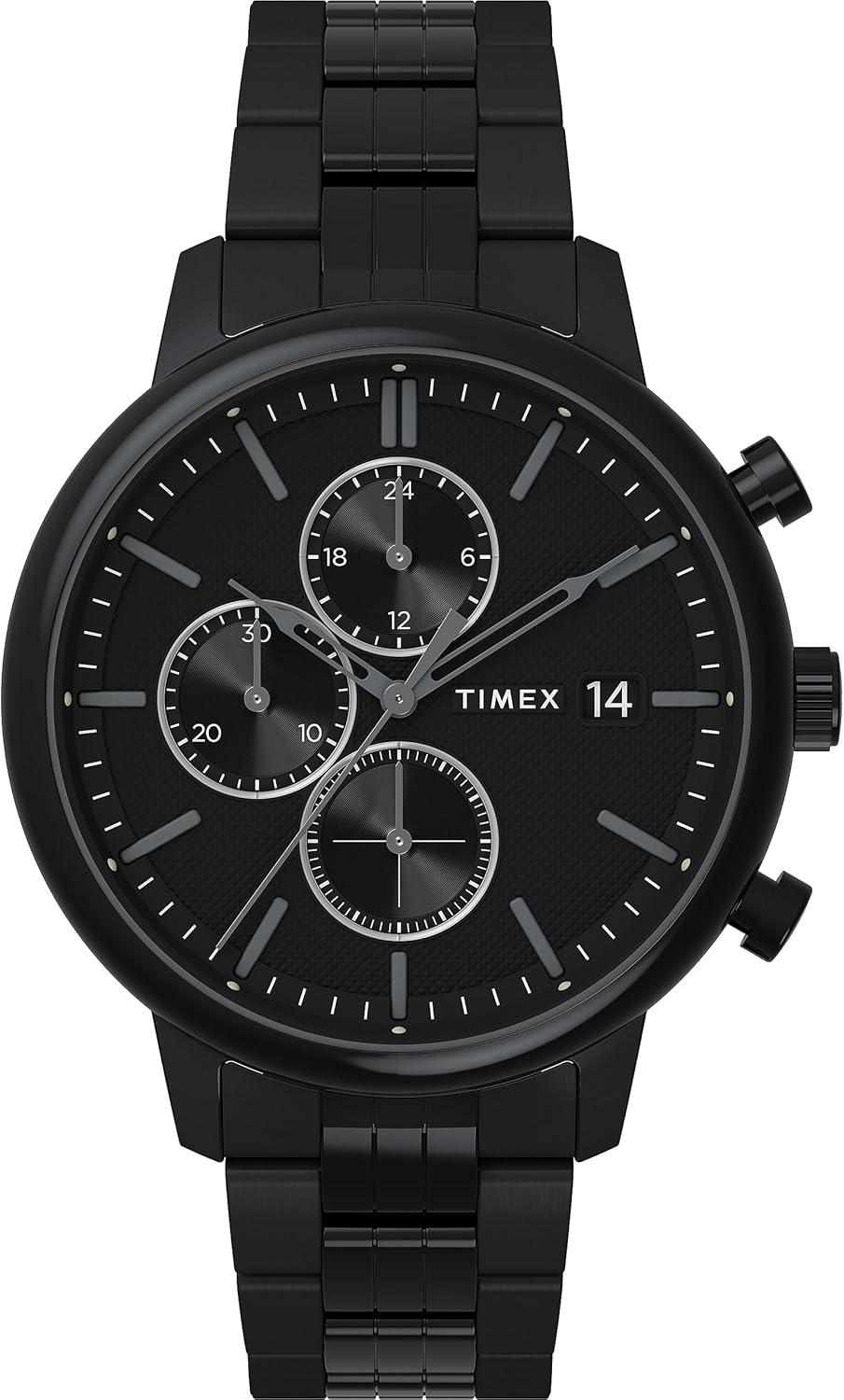 Timex Chicago Chronograph Quartz Black Dial Men's Watch TW2W13400