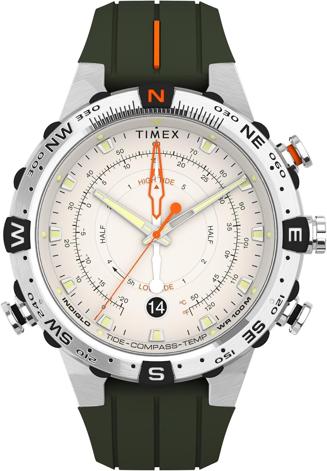 Timex Men's Expedition Tide-Temp-Compass 45mm TW2V22200VQ Quartz Watch