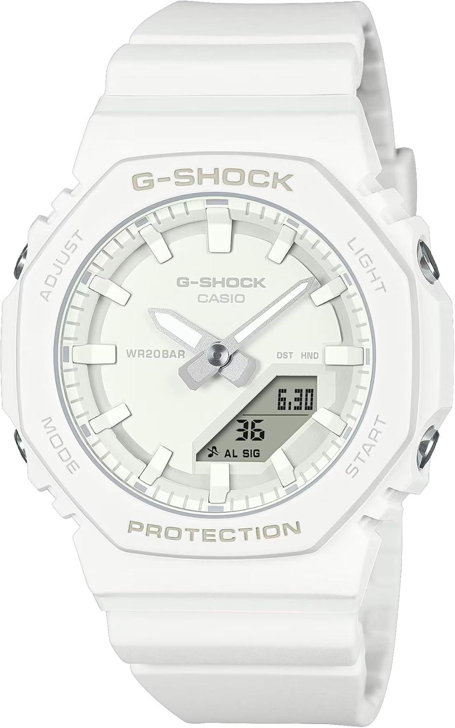 Casio G-Shock GMAP2100VA-7A Beach Style Silver Sparkle Dial White Watch