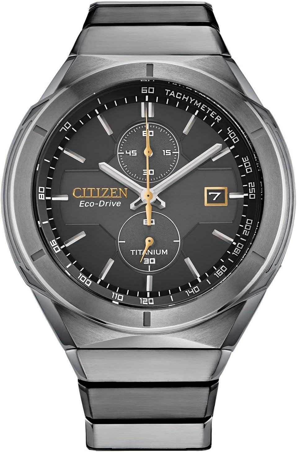 Citizen Men's Eco-Drive Sport Luxury Armor Watch in Super Titanium