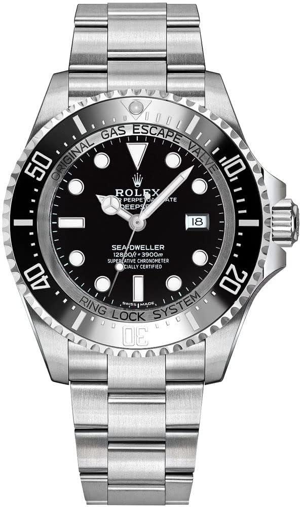 Rolex Sea Dweller Black Dial Stainless Steel Men's Watch 116660