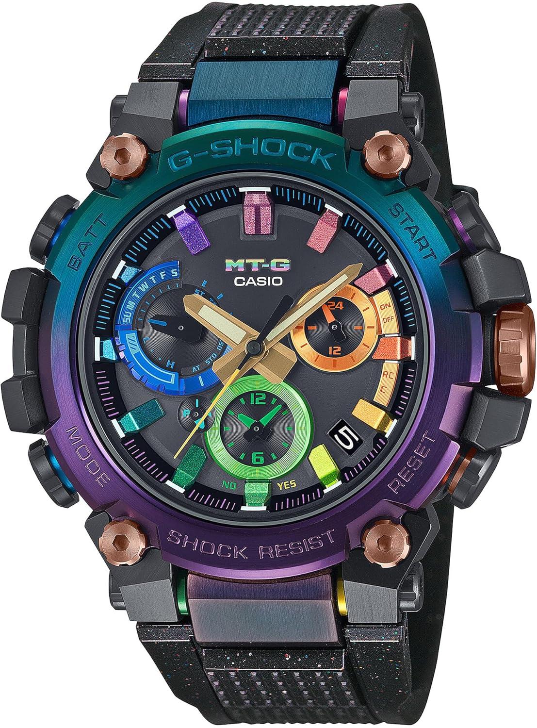 G-Shock Casio MT-G Nebula Rainbow Ion-Plating Chronograph Limited Edition Watch - MTGB3000DN1A