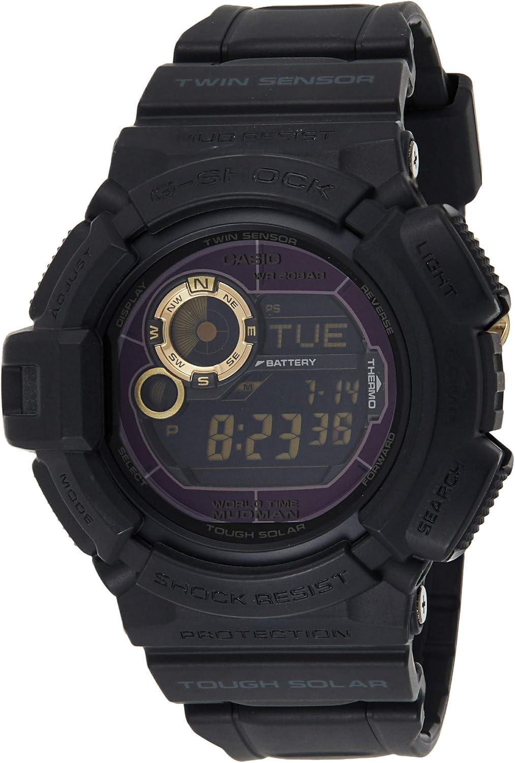 Casio Men's G9300GB-1 G Shock Digital Quartz Black Solar Watch