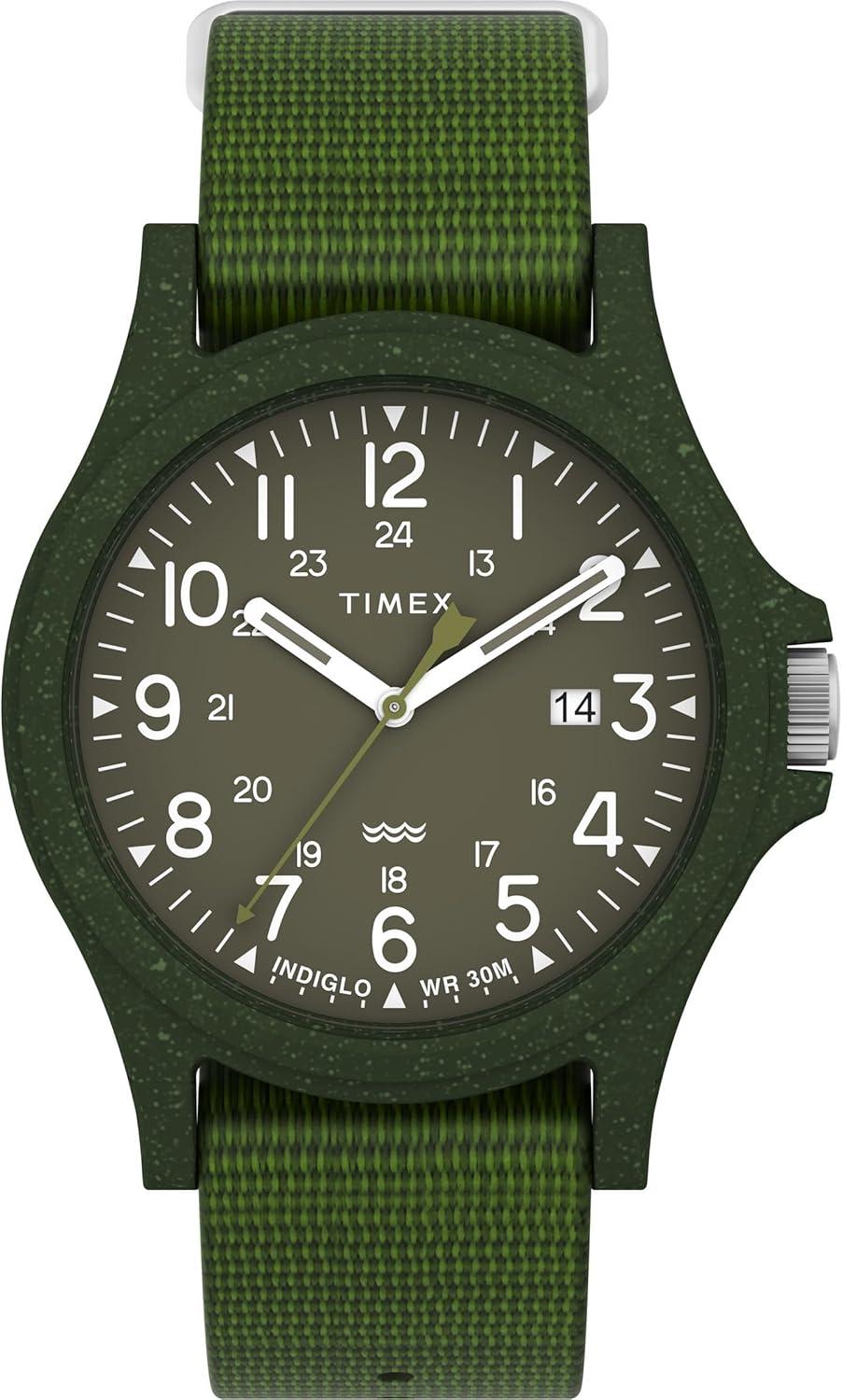 Timex 40mm Reclaim Ocean Watch Green/Green/Green One Size