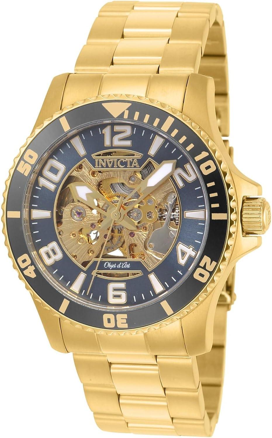 Invicta Men's 22604 Objet D Art Analog Display Automatic Self Wind Gold Watch