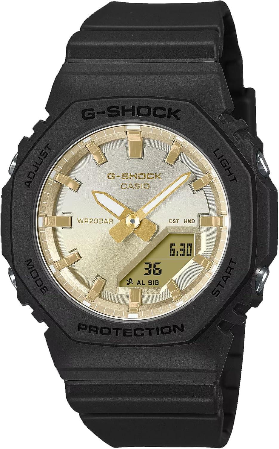 Casio G-Shock GMA-P2100SG-1A Black Gold Sunset Glow Digital Analog Watch