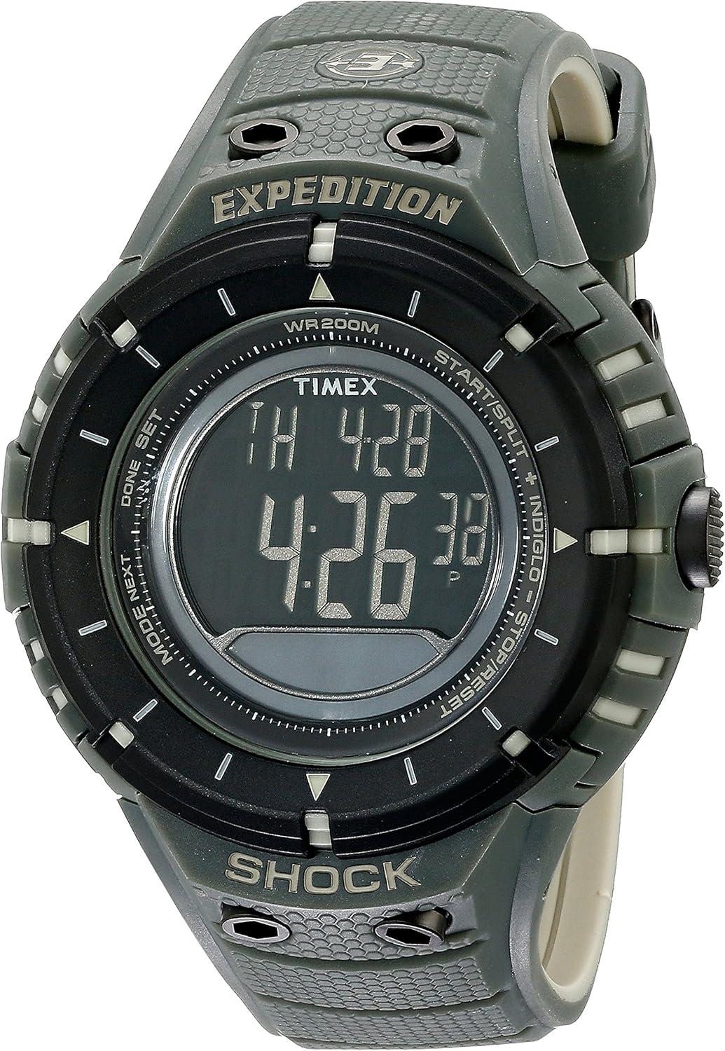 Timex Men's T49612 Expedition Trail Series Black and Green Watch