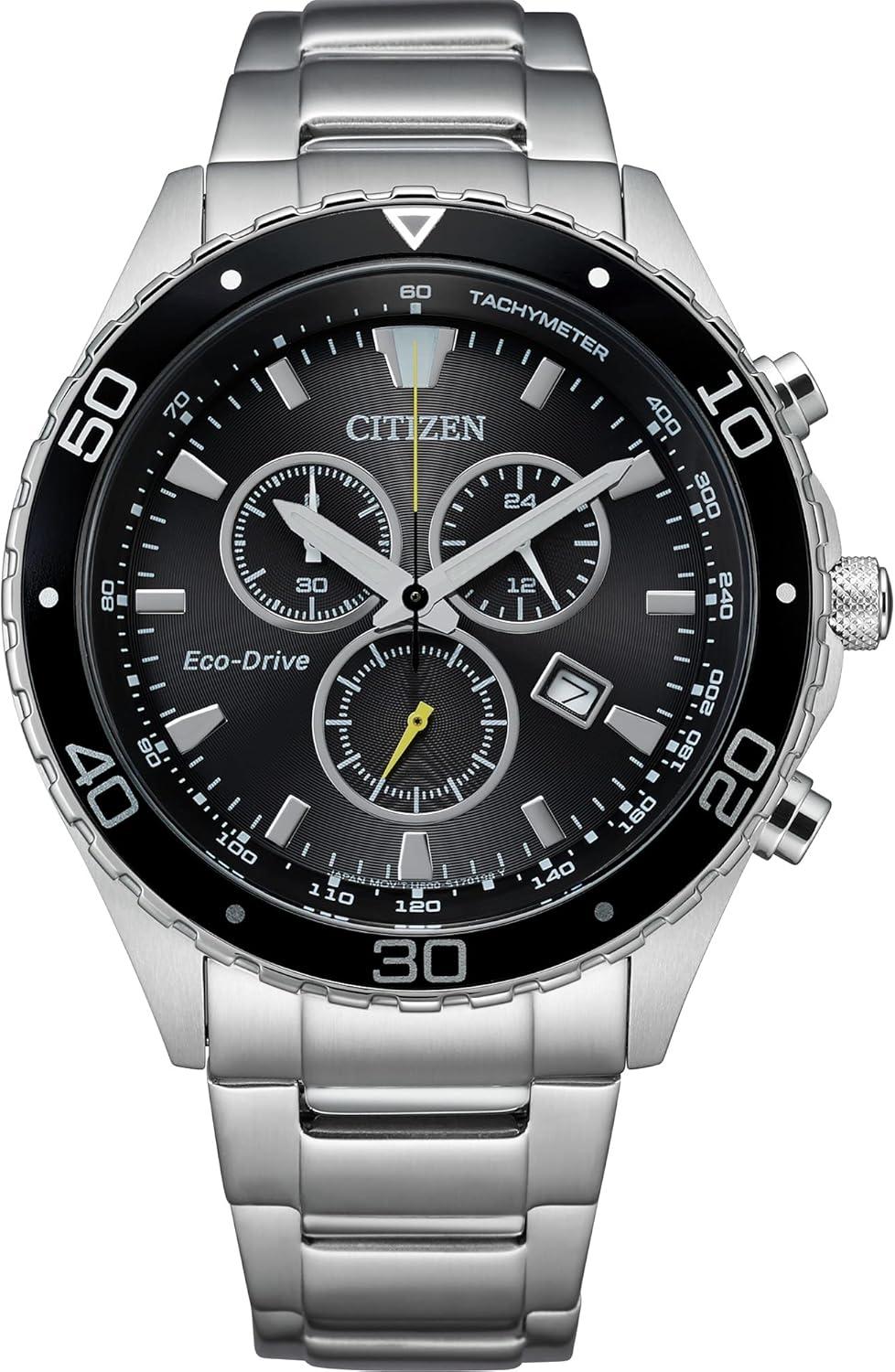 Citizen Men's Eco-Drive Weekender Chronograph Watch in Silver-tone Stainless Steel
