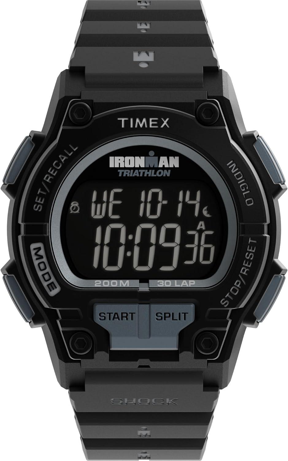 Timex Men's Ironman Shock Endure 42mm Watch - Black Strap Digital Dial