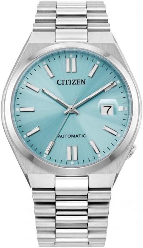 Citizen Tsuyosa Automatic Sky-Blue Dial and Stainless Steel Bracelet Watch NJ0151-53M