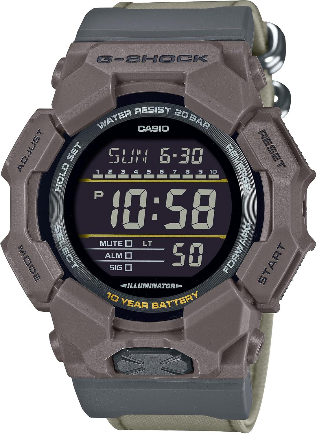 Casio G-Shock Brown Resin Cloth Band Digital Watch GD-010CE-5