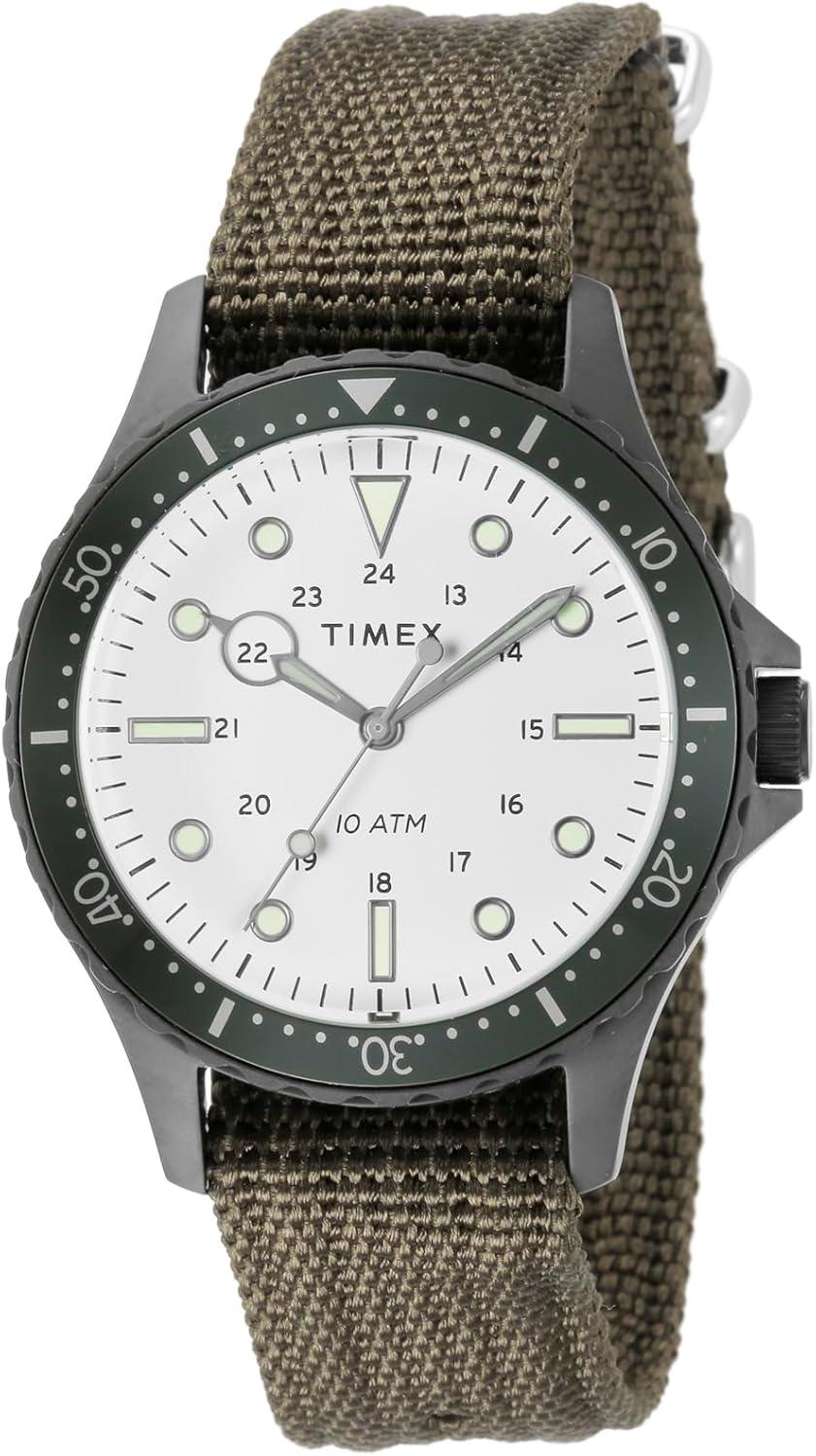 Timex Navy XL Authentic Product, White - Men's Watch