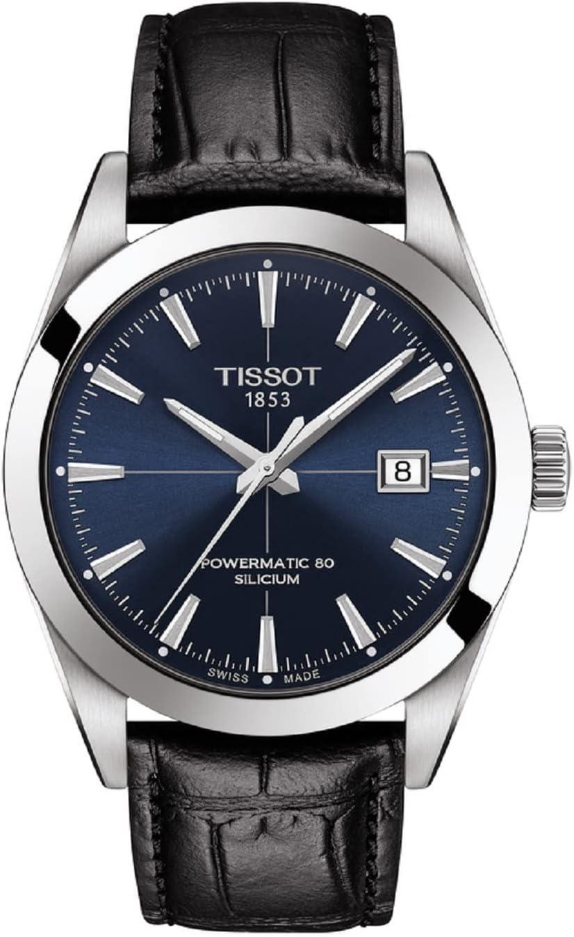 Tissot Men's Gentleman Stainless Steel Dress Watch Black T1274071604101