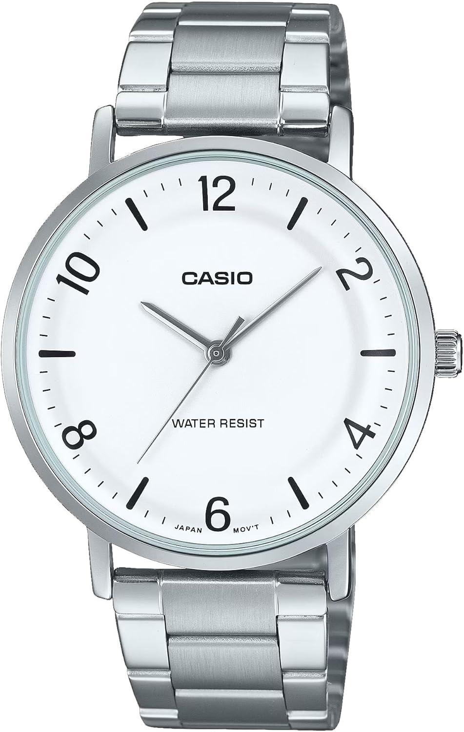 Casio MTP-VT03D-7B Men's Minimalistic Stainless Steel Watch