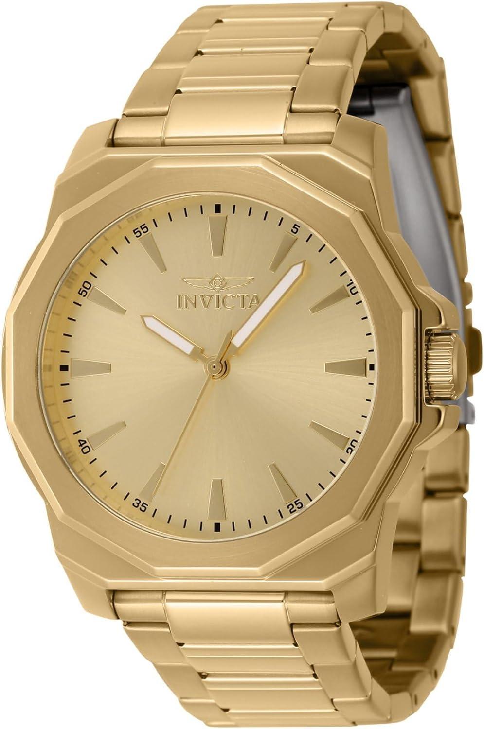 Invicta Men's Speedway 42mm Stainless Steel Quartz Watch - Gold