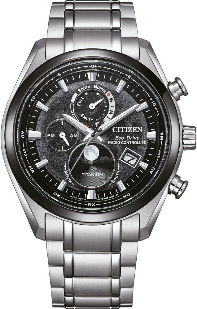 Citizen 32025924 Men's Watch Analogue Eco-Drive Radio - Silver Titanium Bracelet