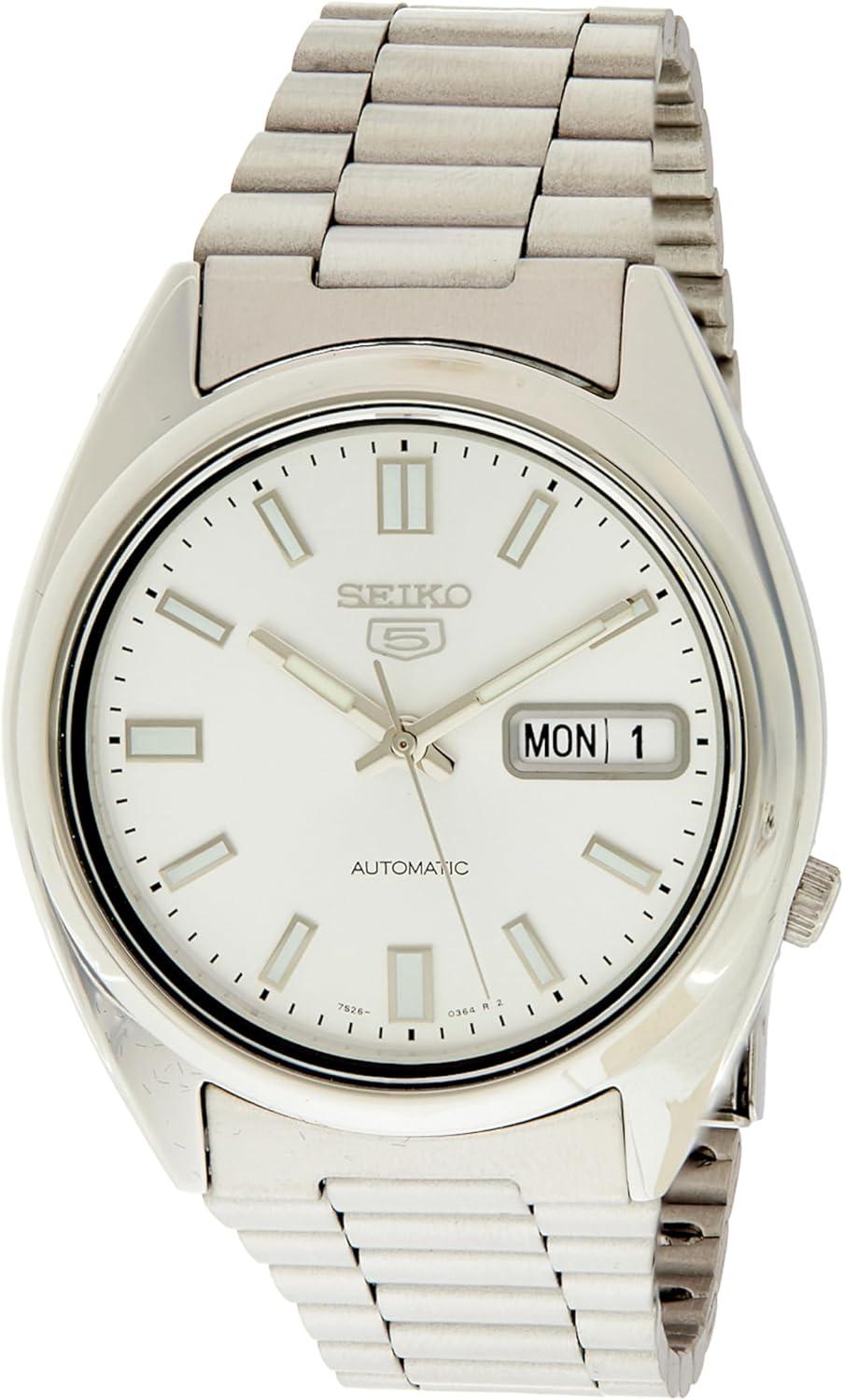 Seiko Men's SNXS73K 5 Stainless Steel Silver Dial Watch