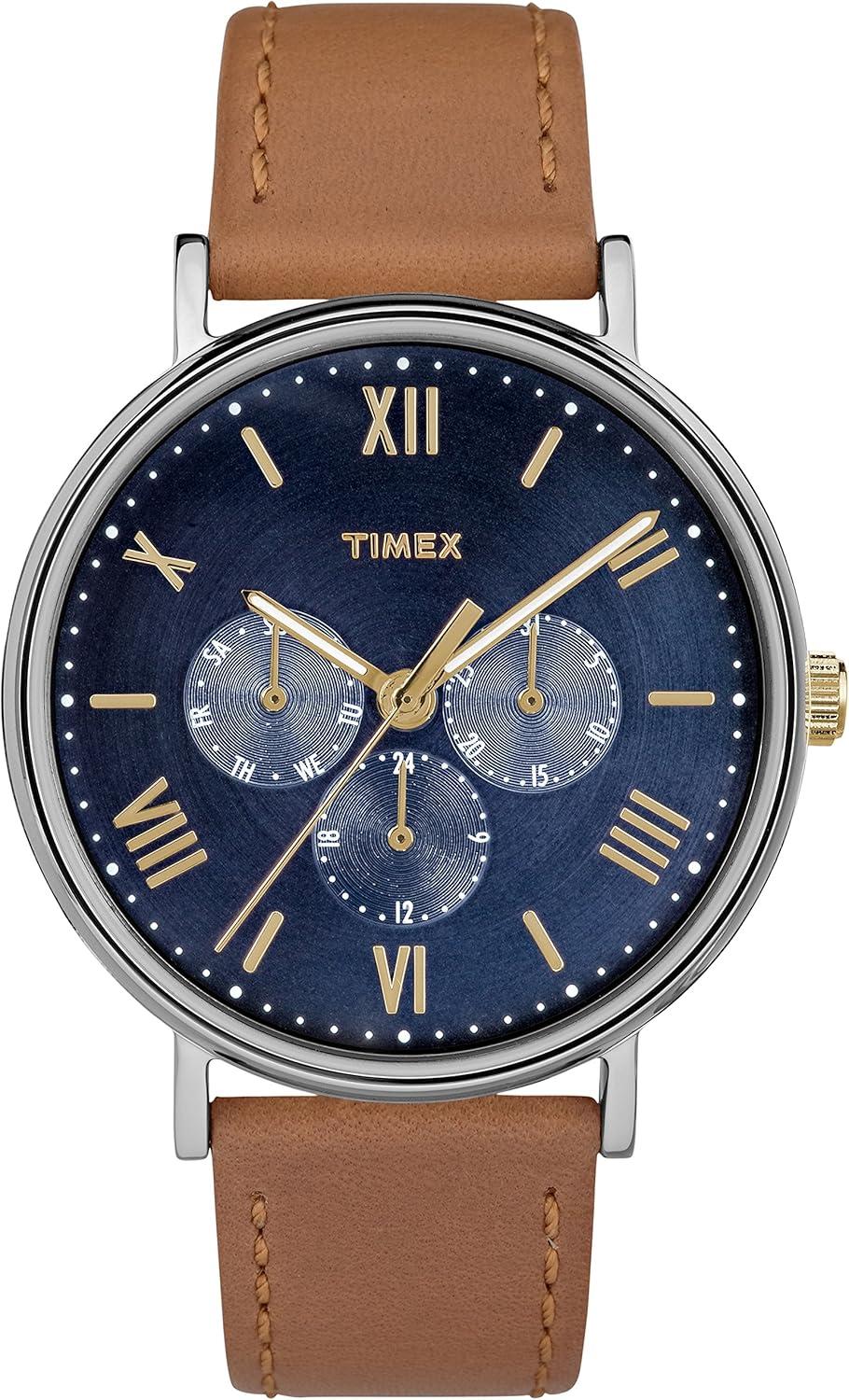 Timex Unisex TW2R29100 Southview 41mm Multifunction Leather Strap Watch