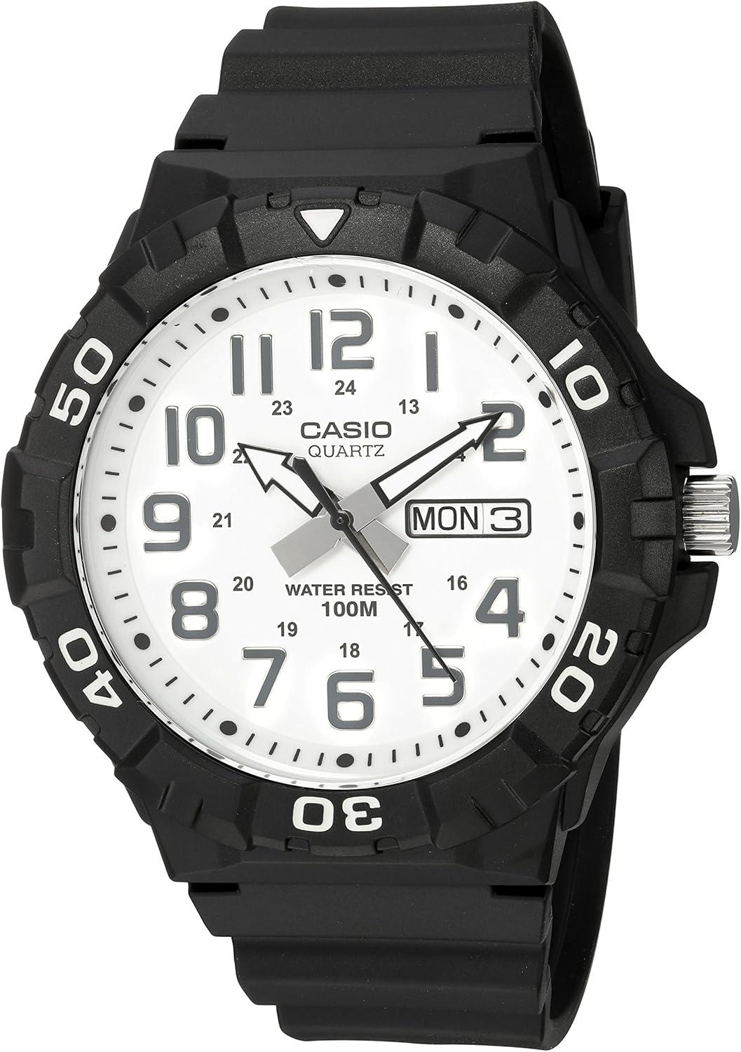 Casio MRW200H Series | Men's Analog Watch | Black/White