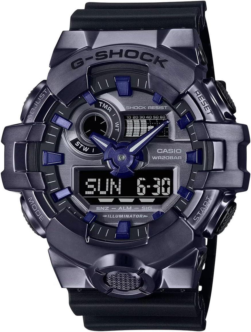 Casio G-Shock G-Steel Dark Purple Analog Digital Watch GM700P-6A