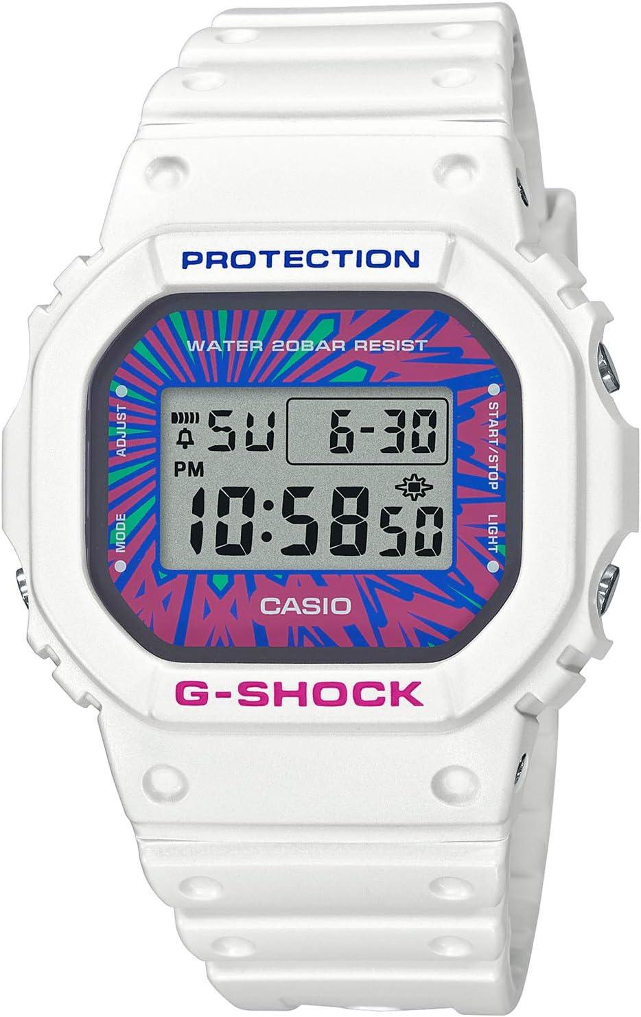 Casio DW-5600DN-7JF Men's Wristwatch - Psychedelic Multi Colors