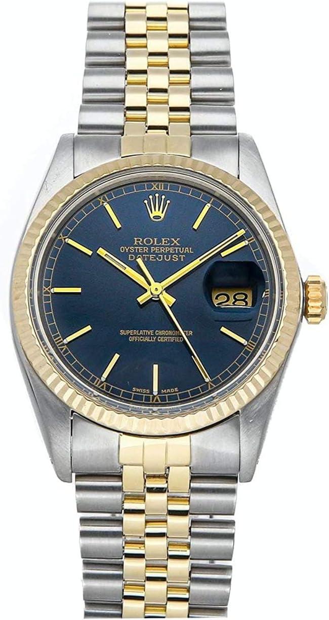 Rolex Datejust Mechanical (Automatic) Blue Dial Watch 16013 (Pre-Owned)
